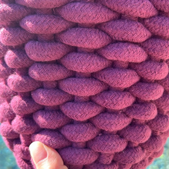 Chunky Woven Basket/Planter - Picture 9 of 10